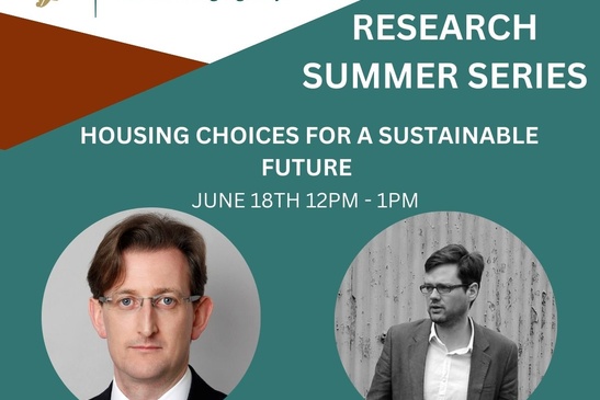 Research Summer Series - Housing Choices for a Sustainable Future 